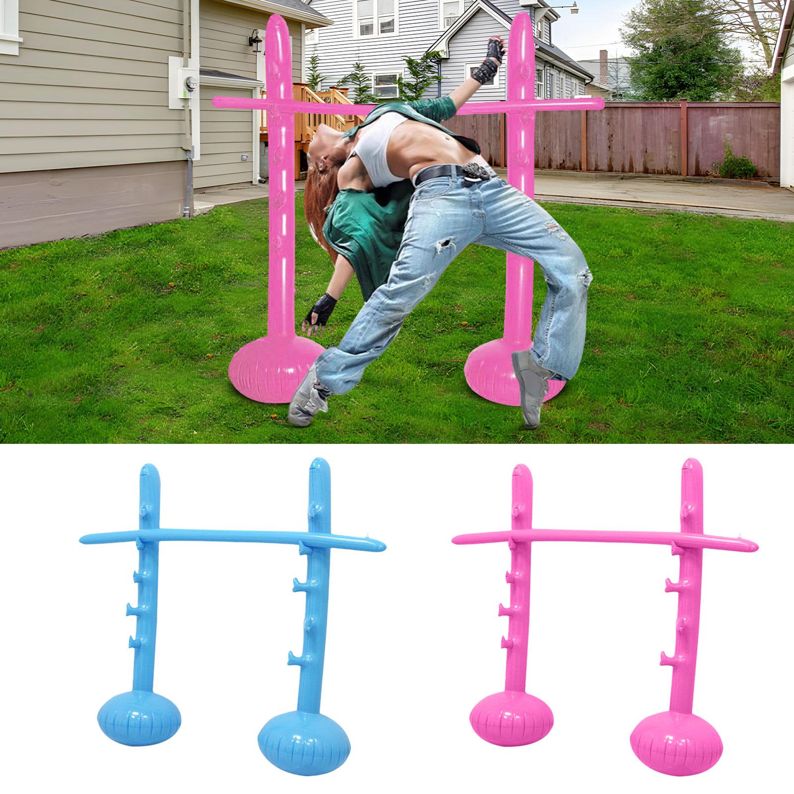 Kids Yard Toys - 130CM Inflatable Limbo Game Set with